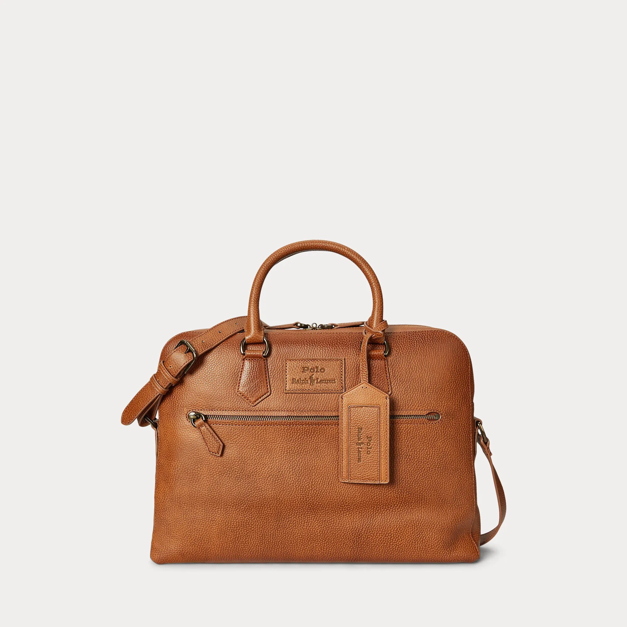 PEBBLED LEATHER COMMUTER BAG