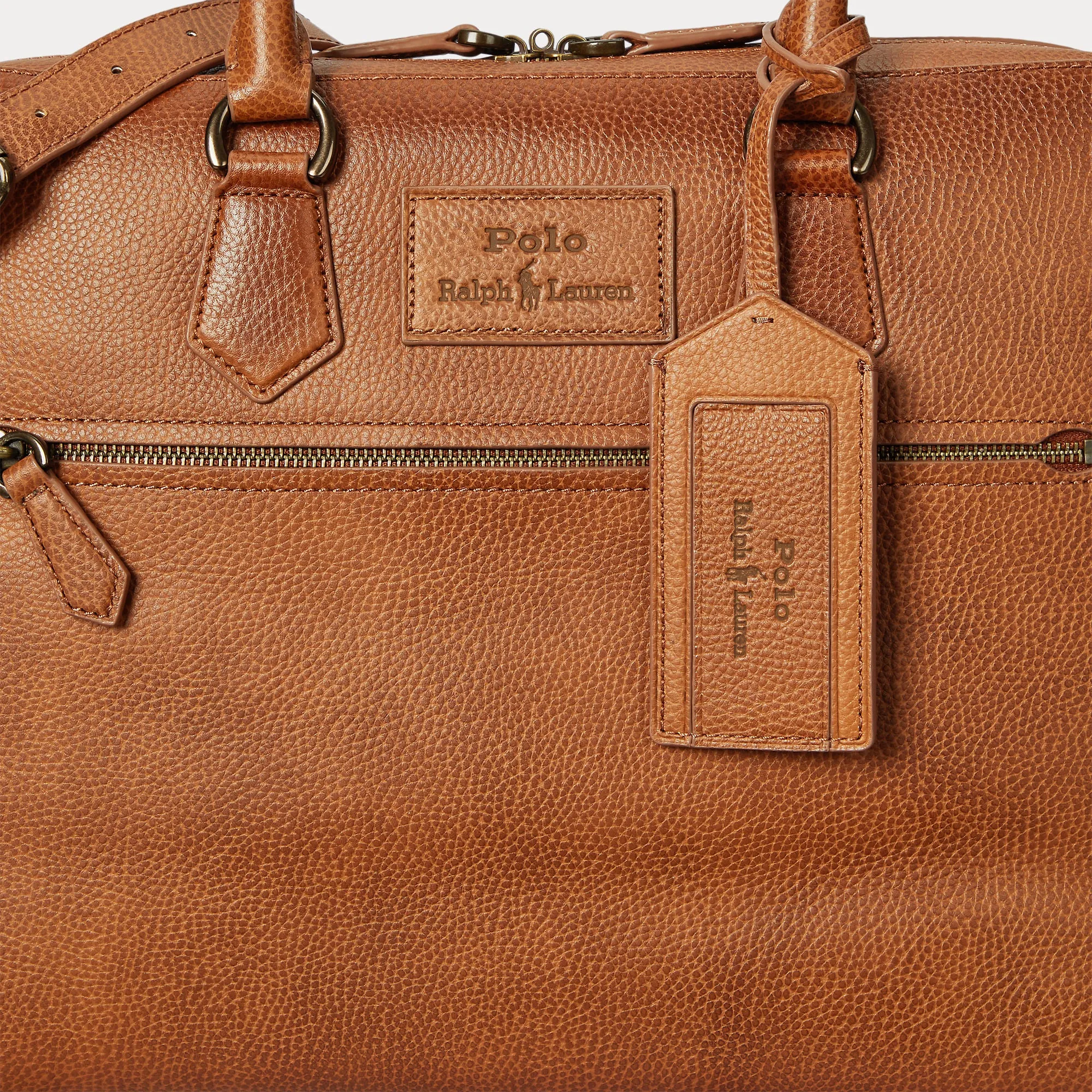 PEBBLED LEATHER COMMUTER BAG