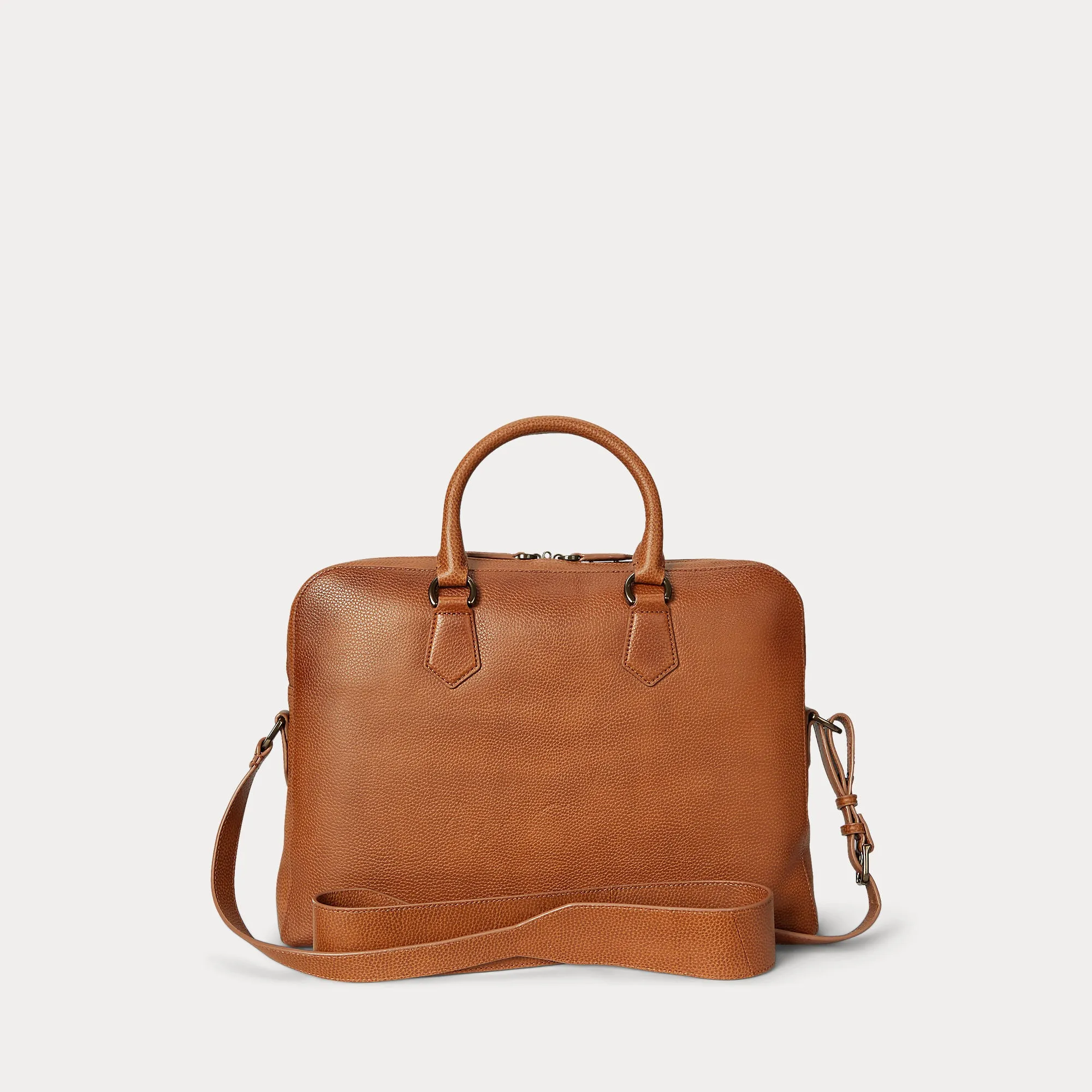 PEBBLED LEATHER COMMUTER BAG