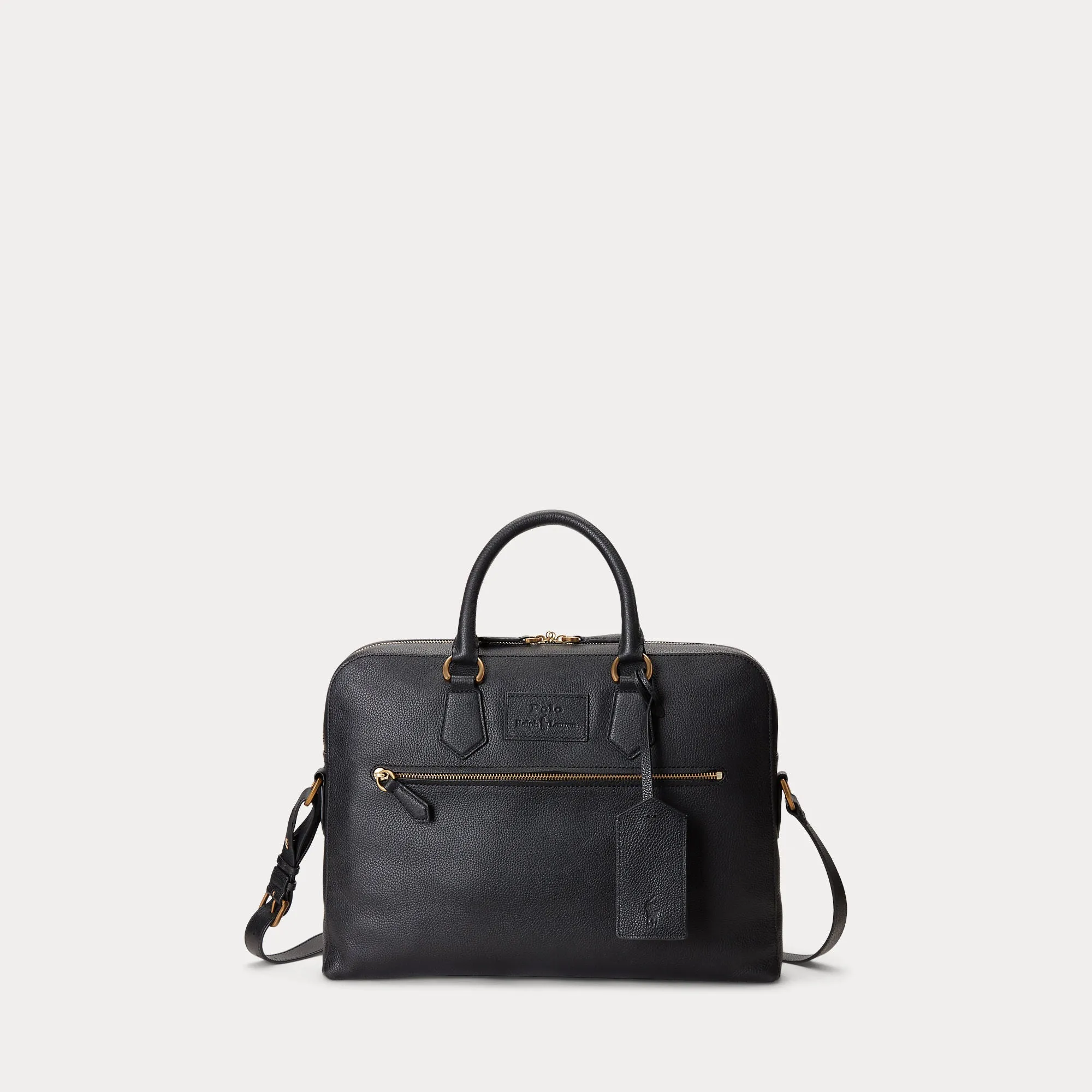 PEBBLED LEATHER COMMUTER BAG