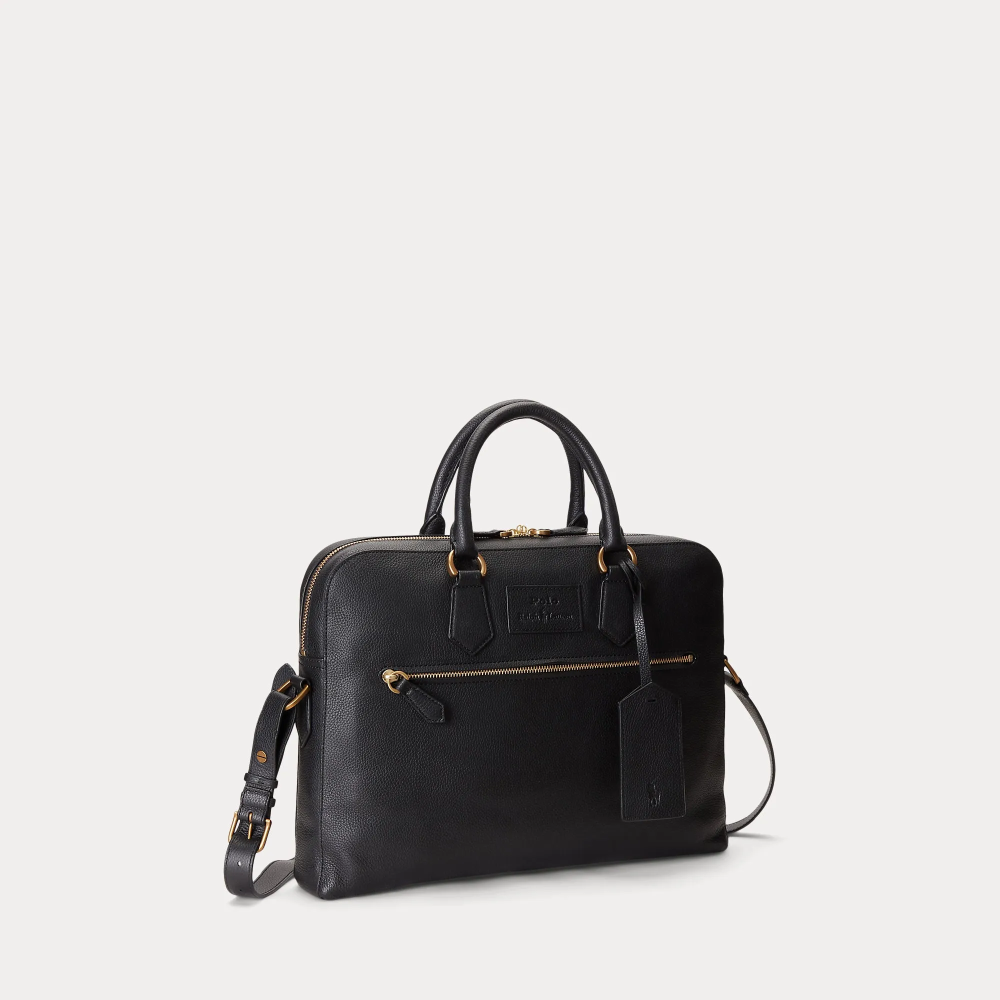 PEBBLED LEATHER COMMUTER BAG