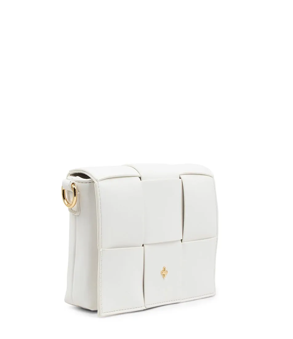 PETA & JAIN Love White Gold Cross Body Bag