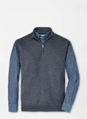  Peter Millar Autumn Crest Quarter-Zip Vest: Charcoal