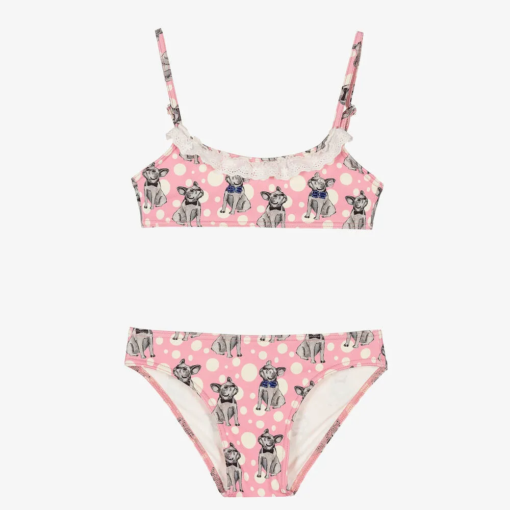 Pink French Bulldog Bikini