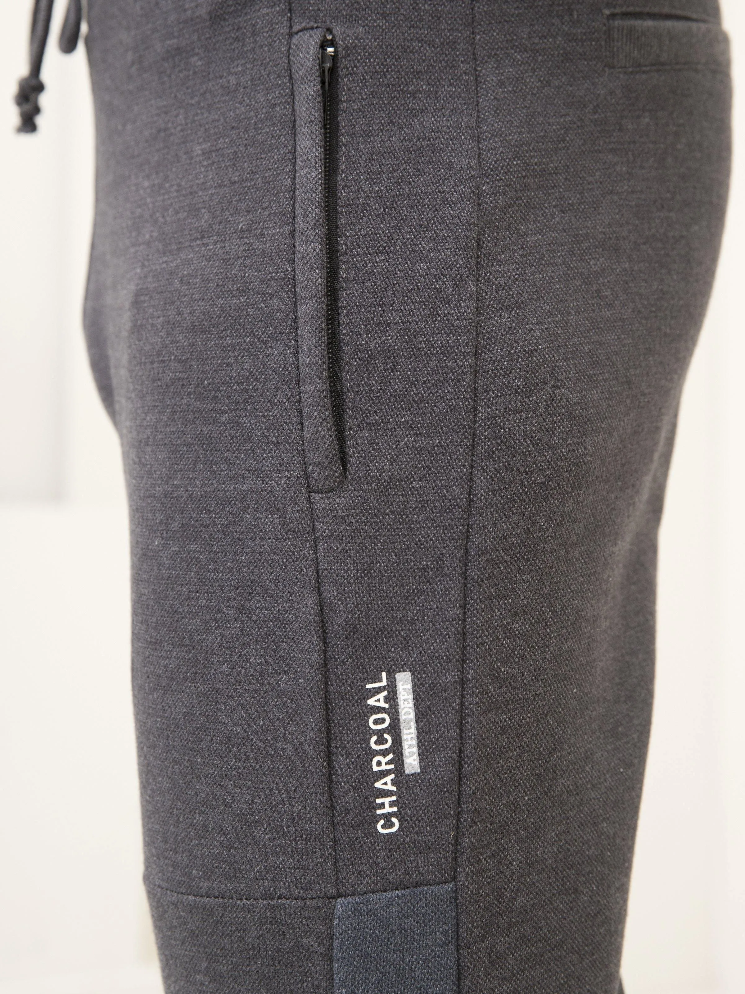 PIQUE FLEECE TROUSER DARK CHARCOAL