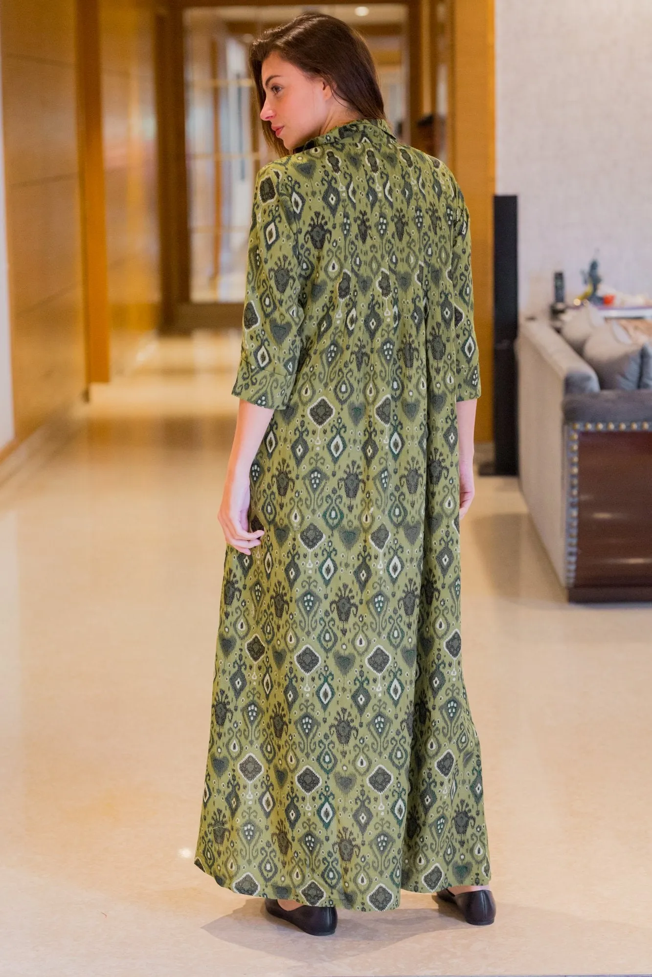 Pista Green Maternity & Nursing Kurta