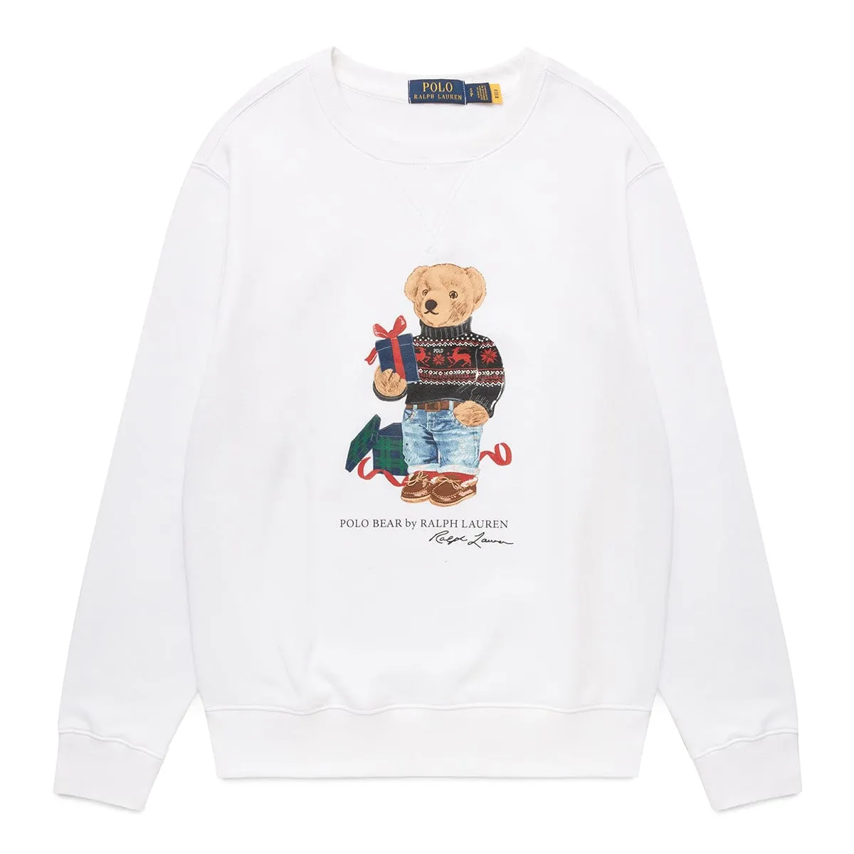 POLO BEAR SWEATSHIRT WHITE | Bodega