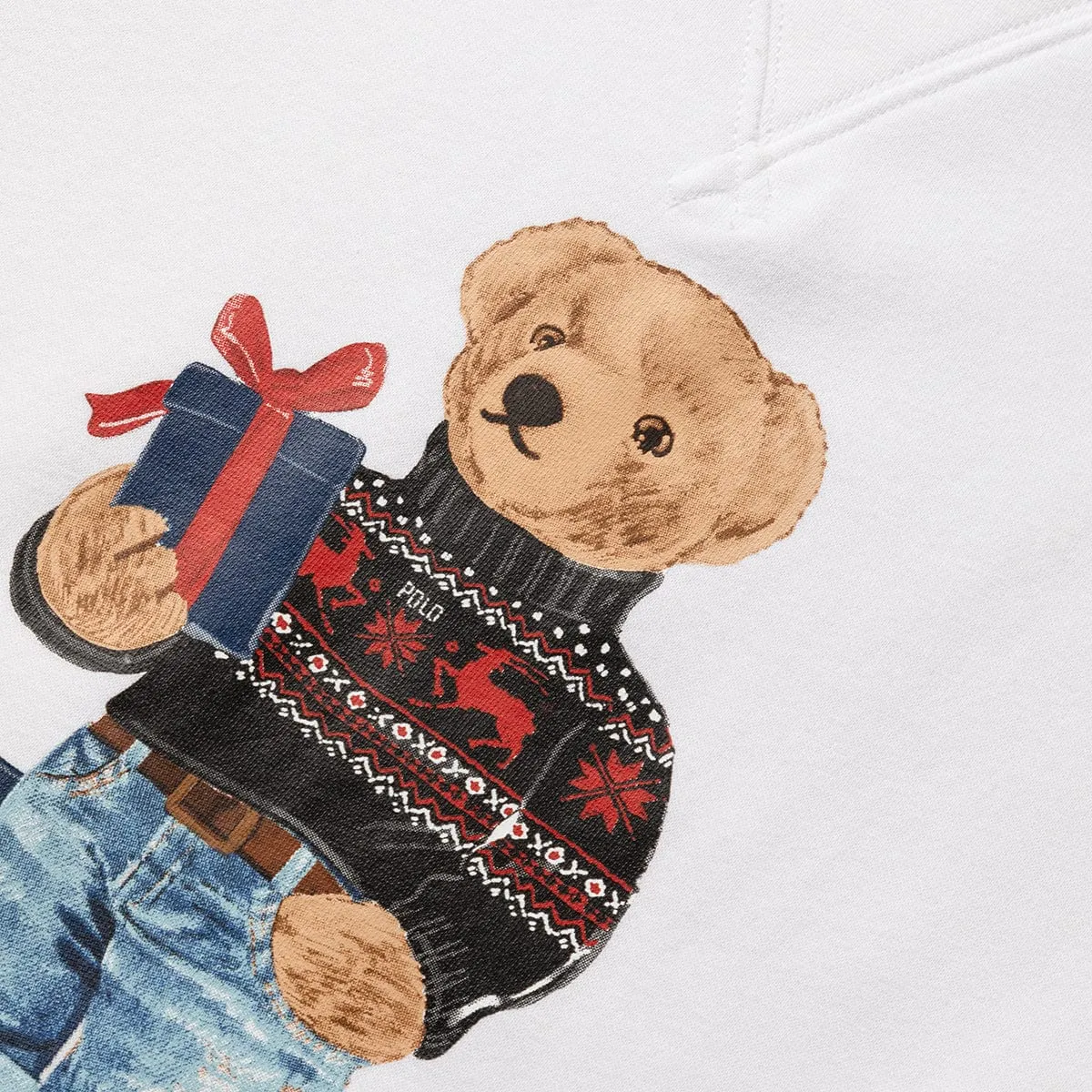 POLO BEAR SWEATSHIRT WHITE | Bodega