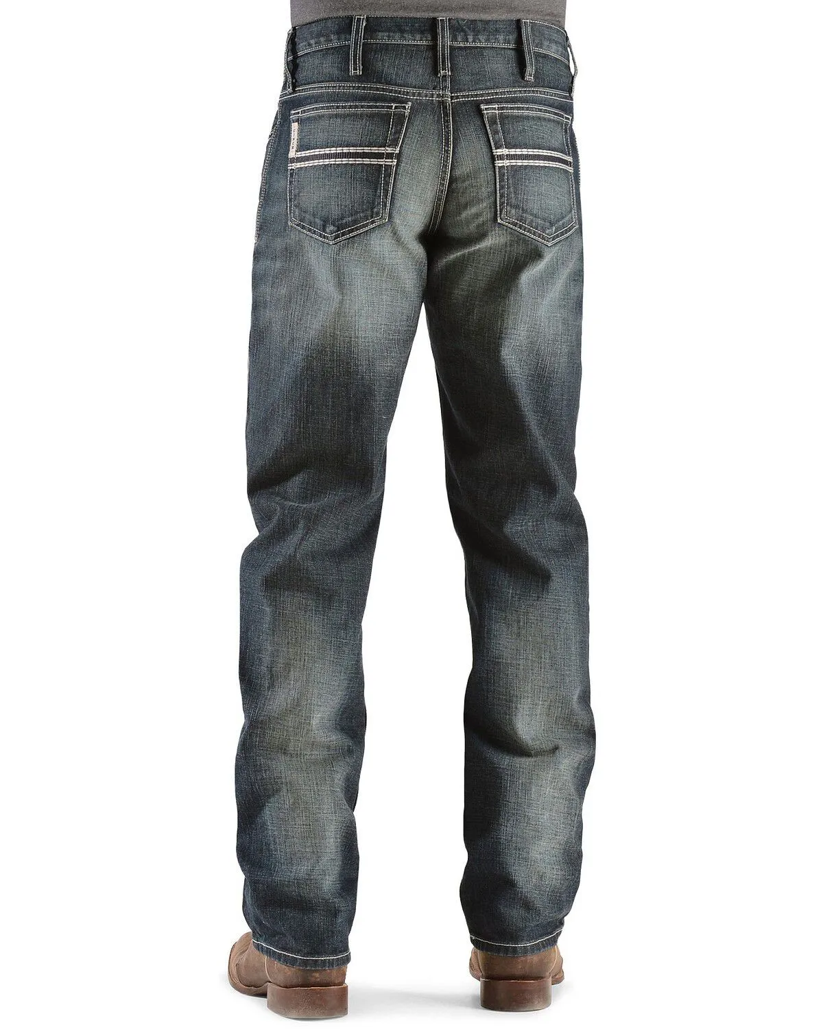 Product Name:  Cinch White Label Relaxed Fit Mid Rise Jeans Dark Stonewash