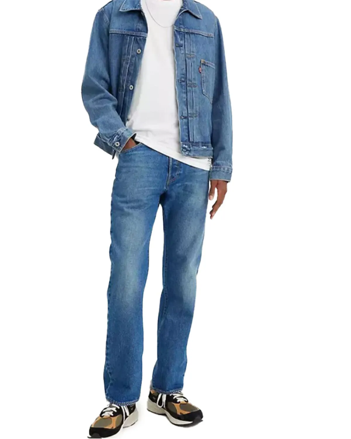 Product Name:  Levi's Men's 501 '93 Medium Wash Straight Leg Relaxed Denim Jeans