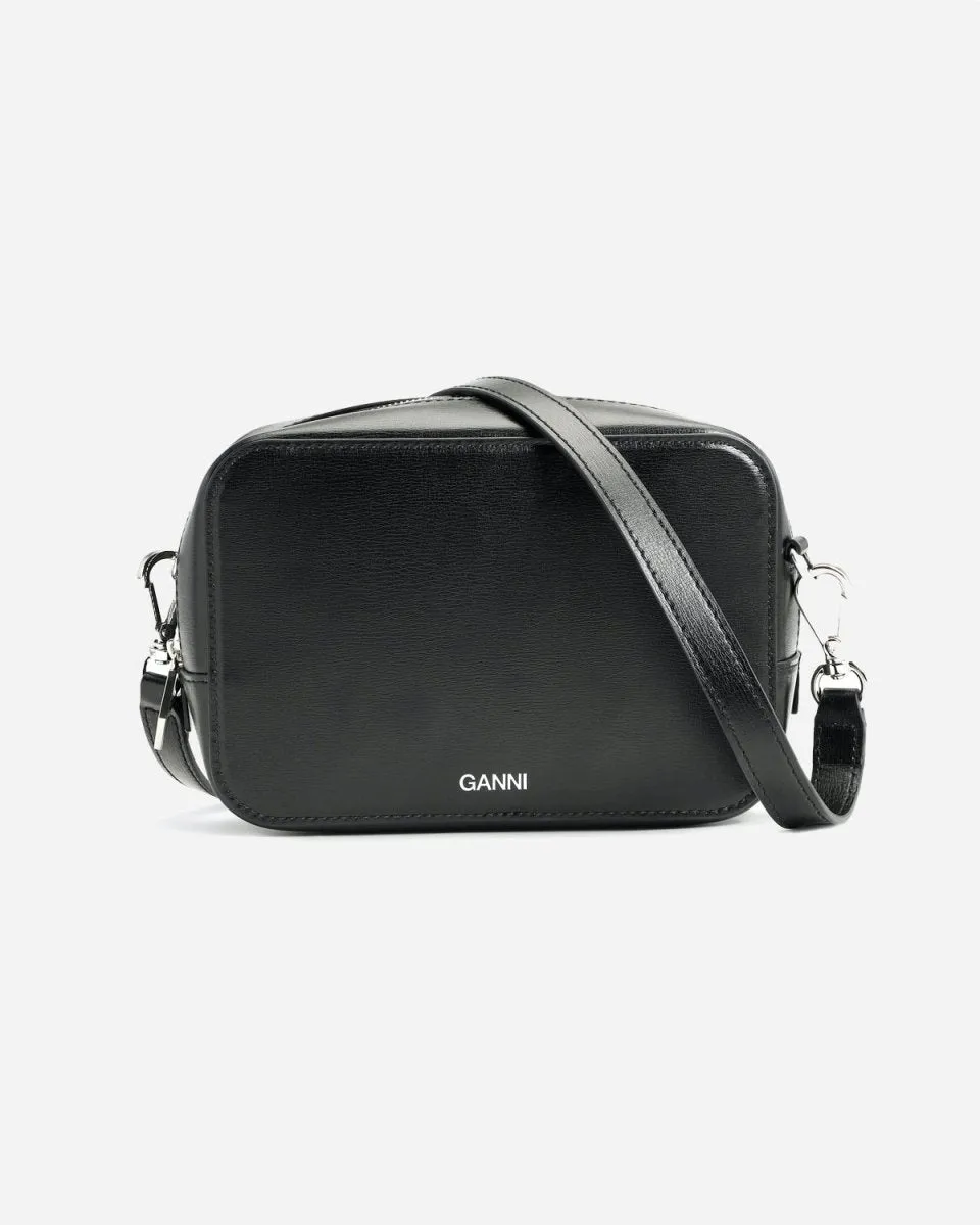 Recycled Leather Small bag - Black