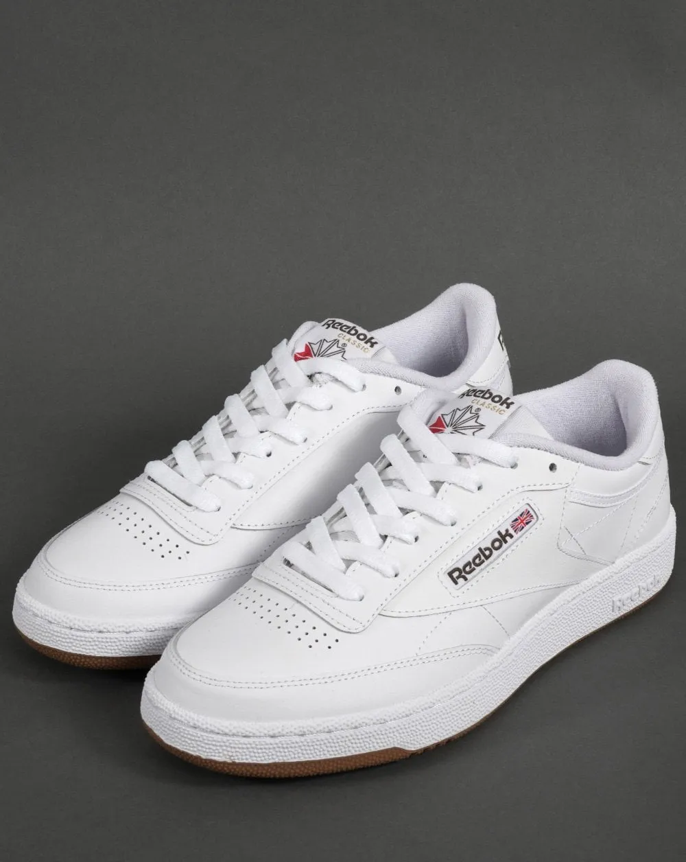 Reebok Club C 85 Trainers White/Army Green