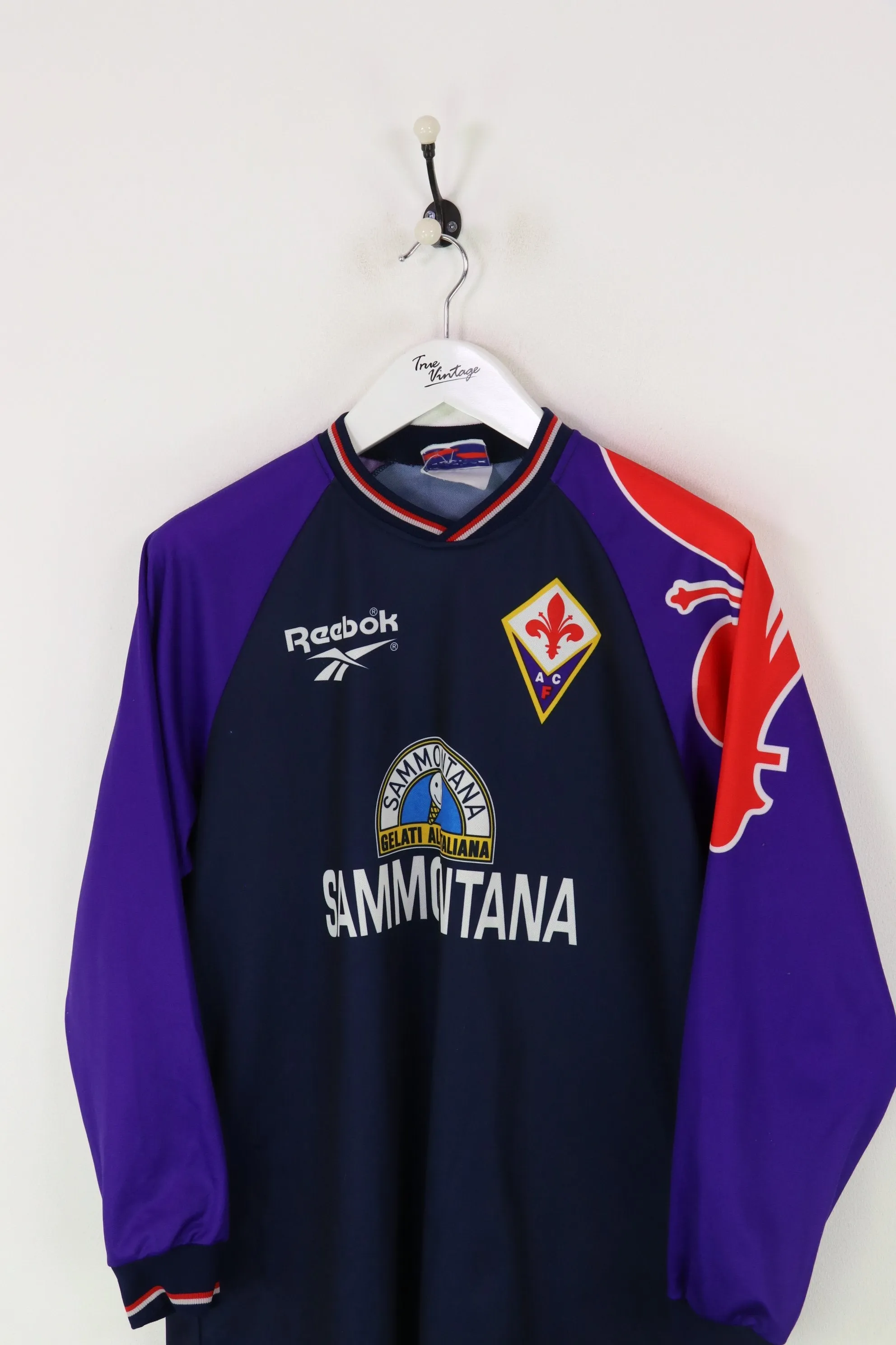 Reebok Fiorentina Football Shirt Navy/Purple Large