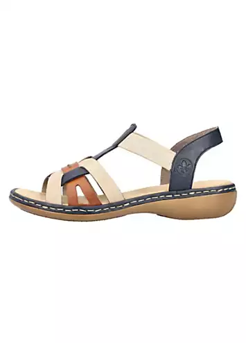 Rieker 65918 Ladies Multi Elasticated Sandals | Grattan