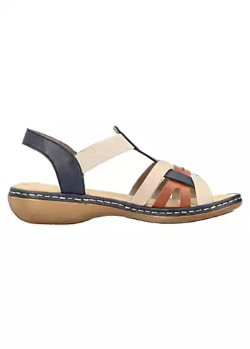 Rieker 65918 Ladies Multi Elasticated Sandals | Grattan