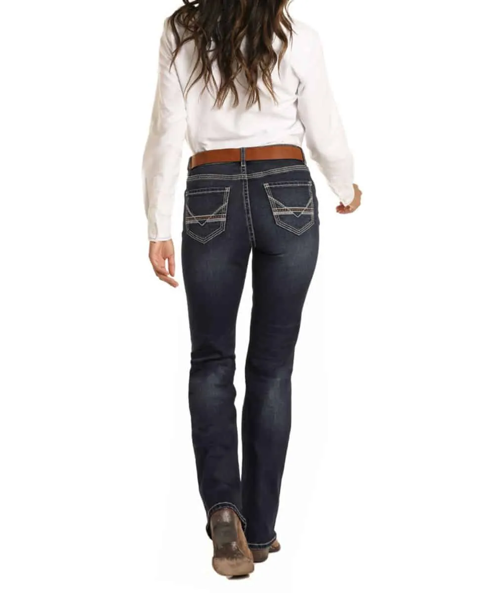 Rock & Roll Cowgirl Women's Boot Cut Riding Jean