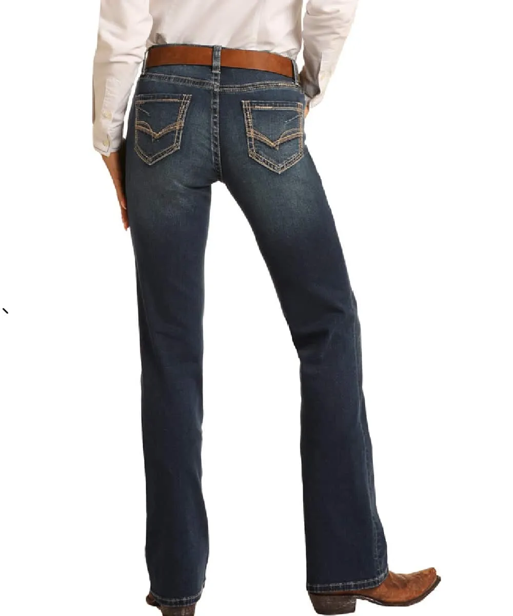 Rock & Roll Cowgirl Women's Riding Boot Cut Jean