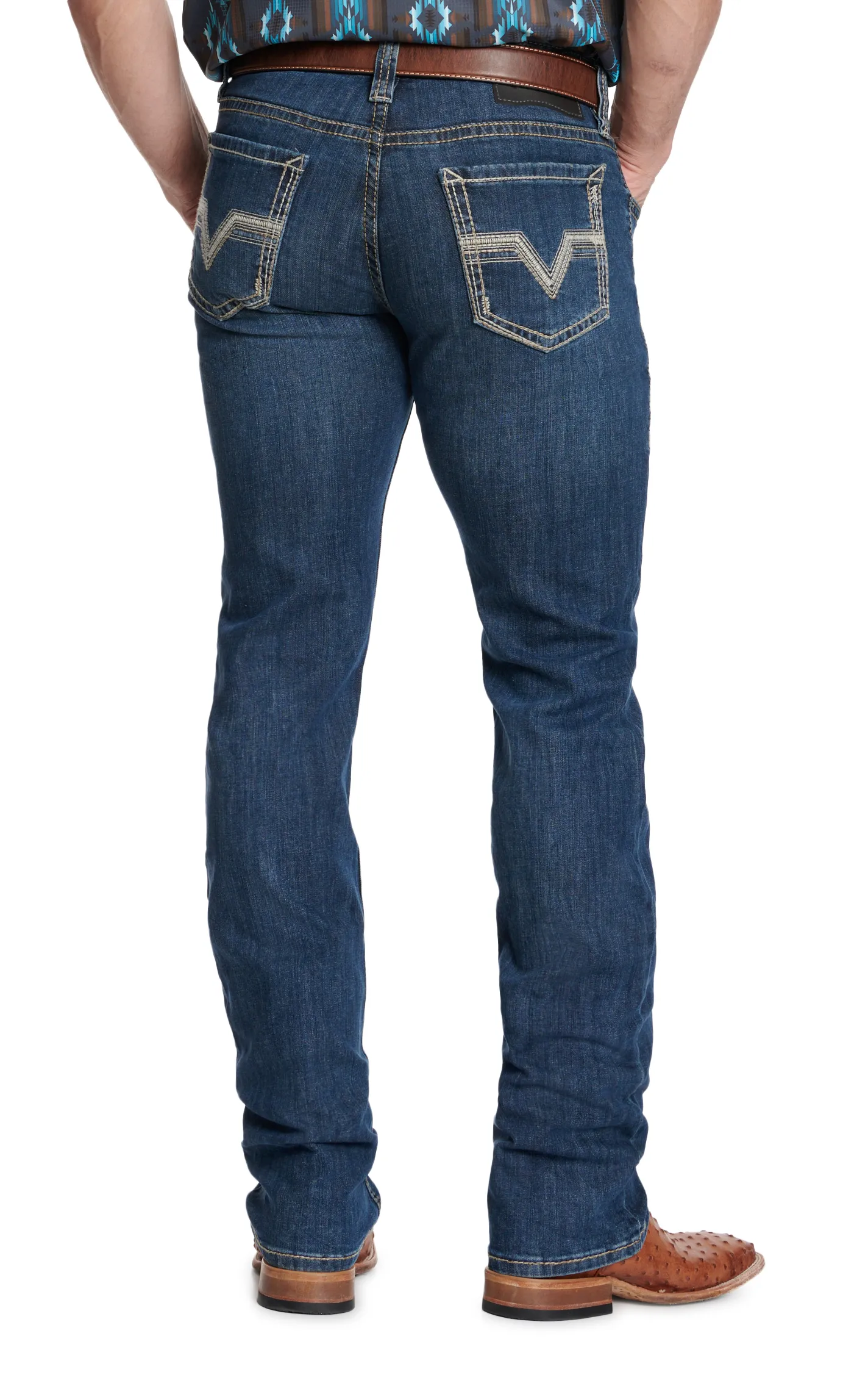 Rock & Roll Denim Pistol Light-Medium Wash Stackable Boot Cut Jeans