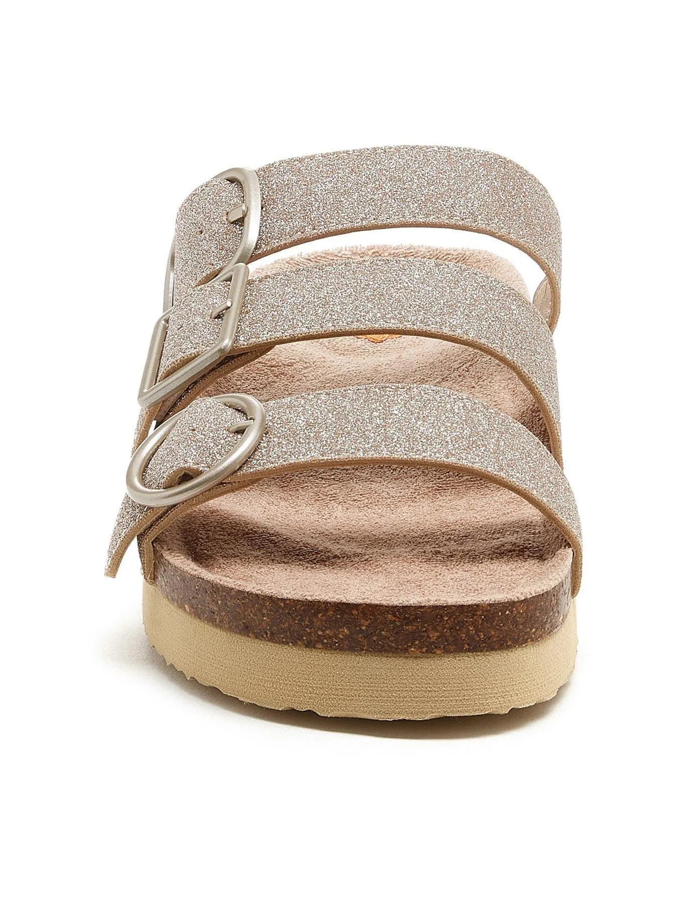 Rocket Dog Ashley BraidedGlitter Slider Sandals - Gold