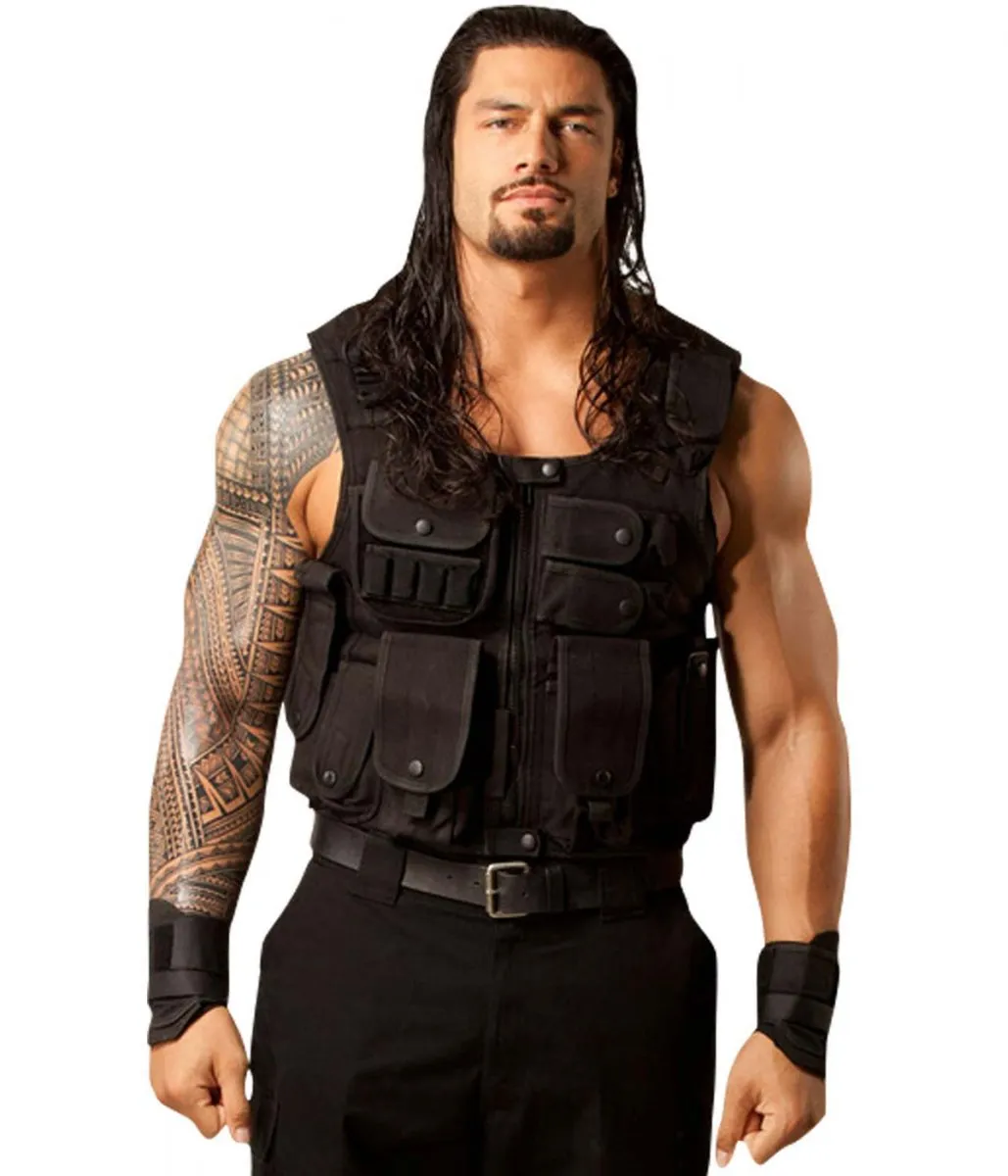 Roman Reigns Tactical Leather Vest