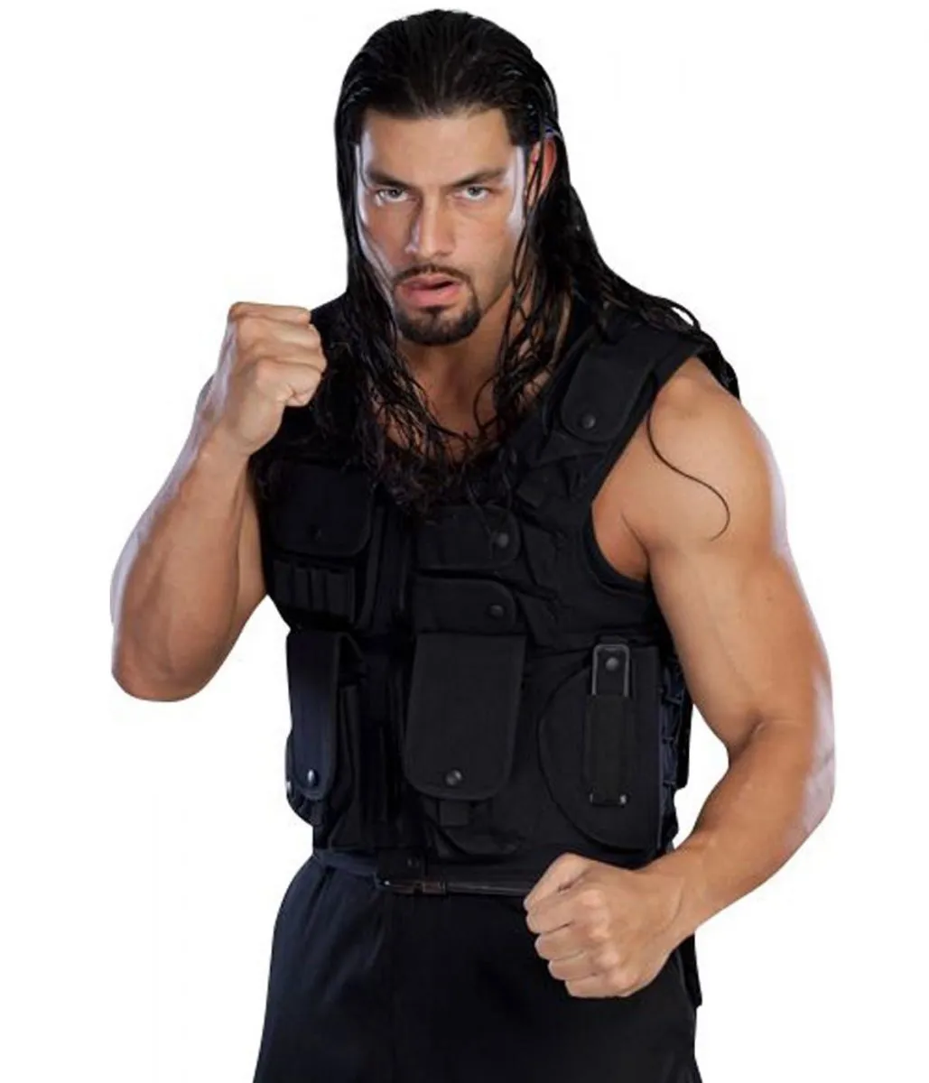 Roman Reigns Tactical Leather Vest