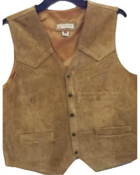 Roper Men's Silky Cow Suede Vest