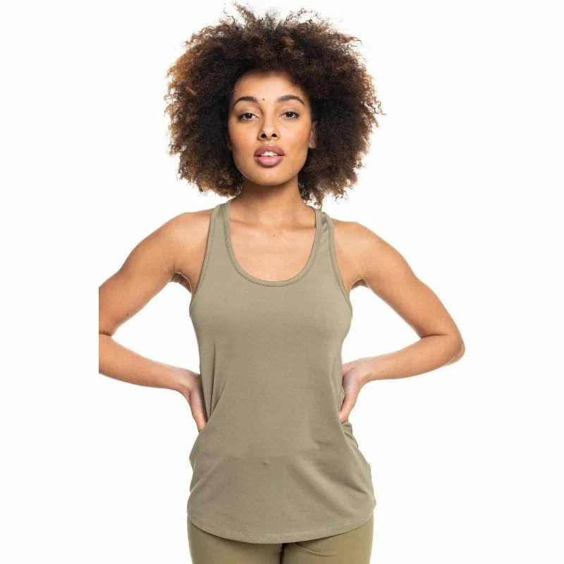 Roxy SATURDAY NIGHT ALRIGHT - TECHNICAL VEST TOP FOR WOMEN BEIGE