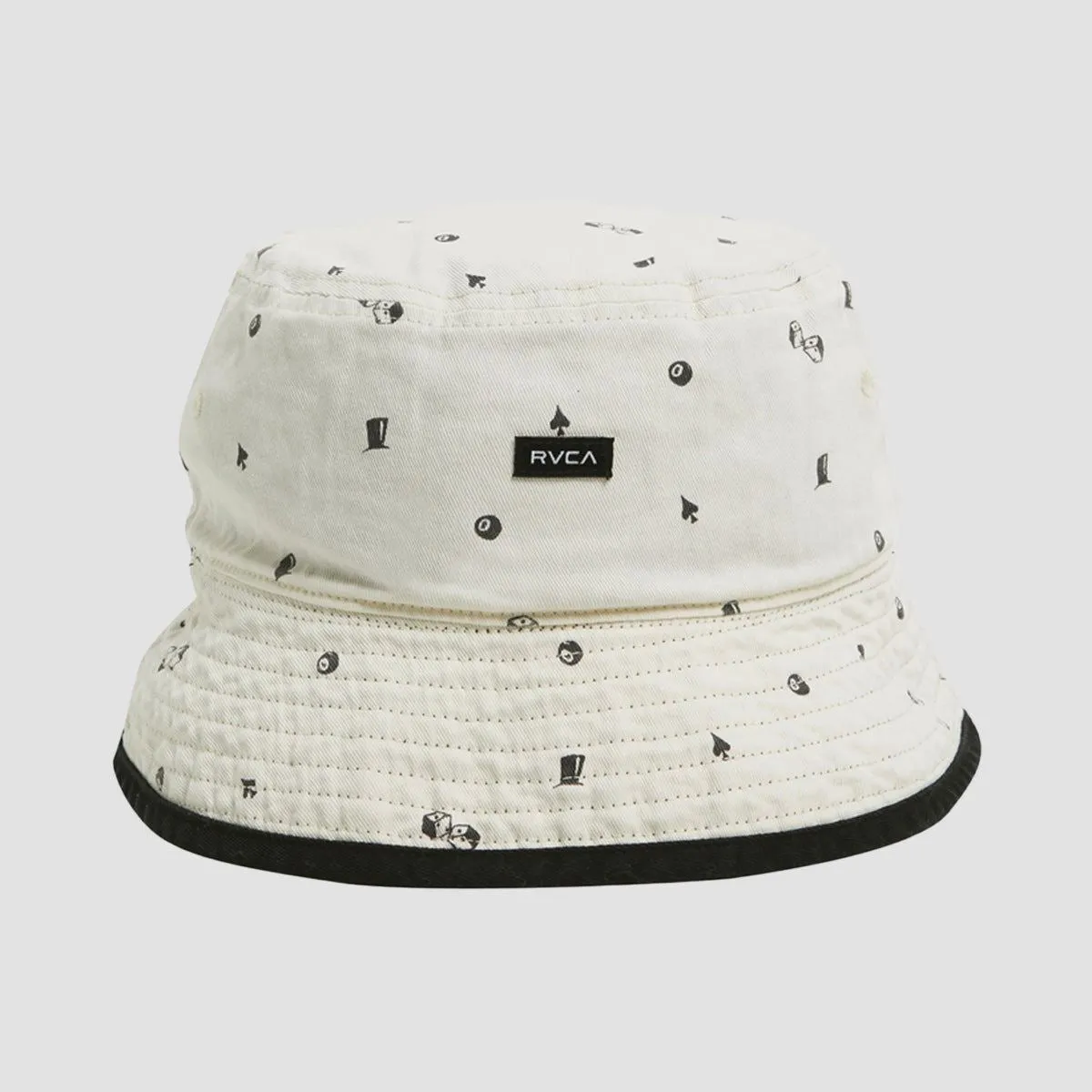 RVCA Vices Reversible Bucket Hat Washed Black