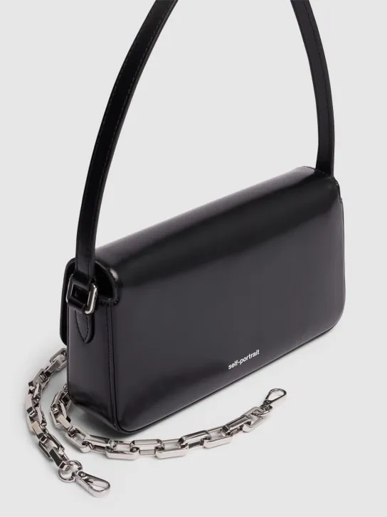 Self-portrait   Bow leather shoulder bag 