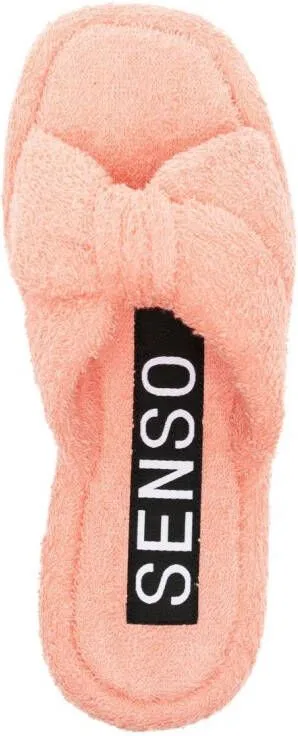 Senso Bubbles terry-cloth effect sandals Pink