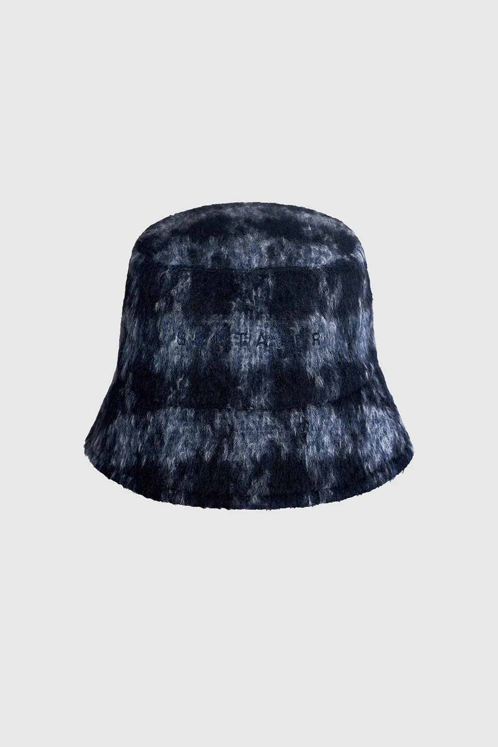 SENTALER BLUE HOUNDSTOOTH BUCKET HAT