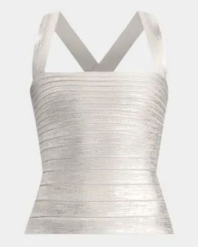 Serena Metallic Bandage Sleeveless Top