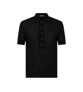 SILK BLEND WIDE RIB POLO