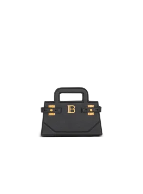 Small B-Buzz Top Handle bag in grained leather