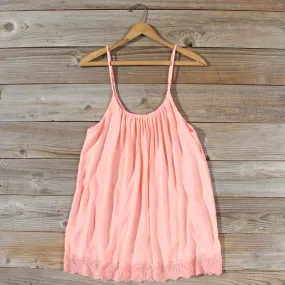 Solarium Lace Tunic in Peach