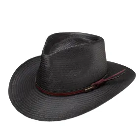 Stetson Men's Belgrade Straw Hat,  Black