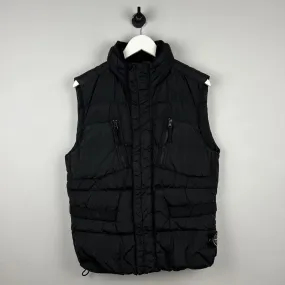 Stone Island Crinkle Reps Padded Gilet / Vest (M)