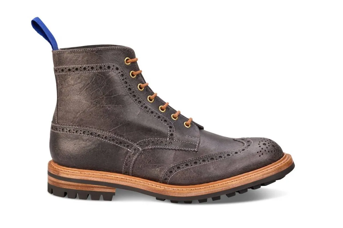 Stow Country Boot - Winter Smoke Pull-Up Full Grain Tricker's Exclusive)