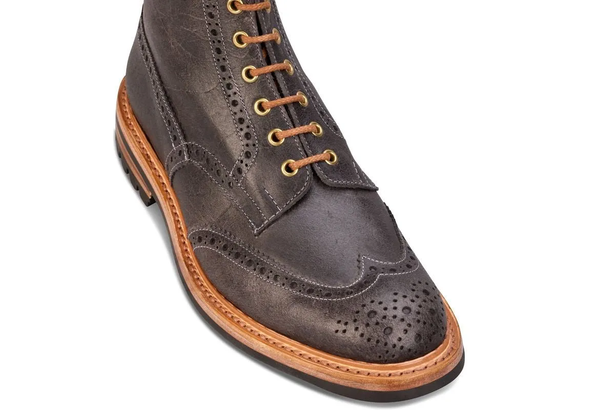 Stow Country Boot - Winter Smoke Pull-Up Full Grain Tricker's Exclusive)