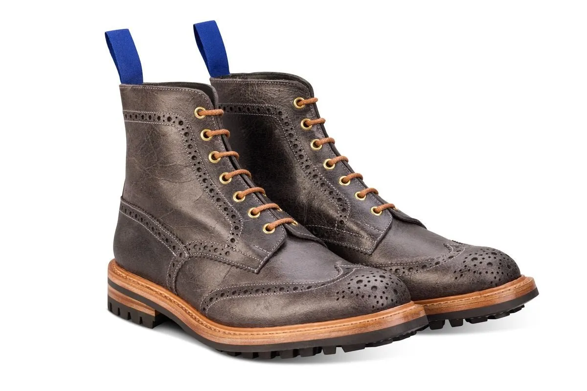 Stow Country Boot - Winter Smoke Pull-Up Full Grain Tricker's Exclusive)