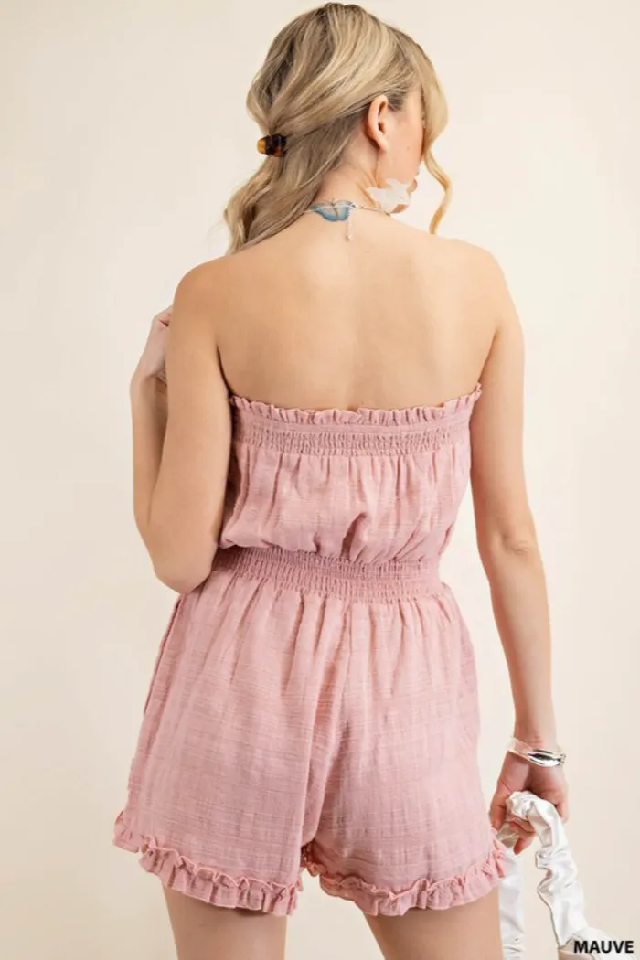 Strapless Romper