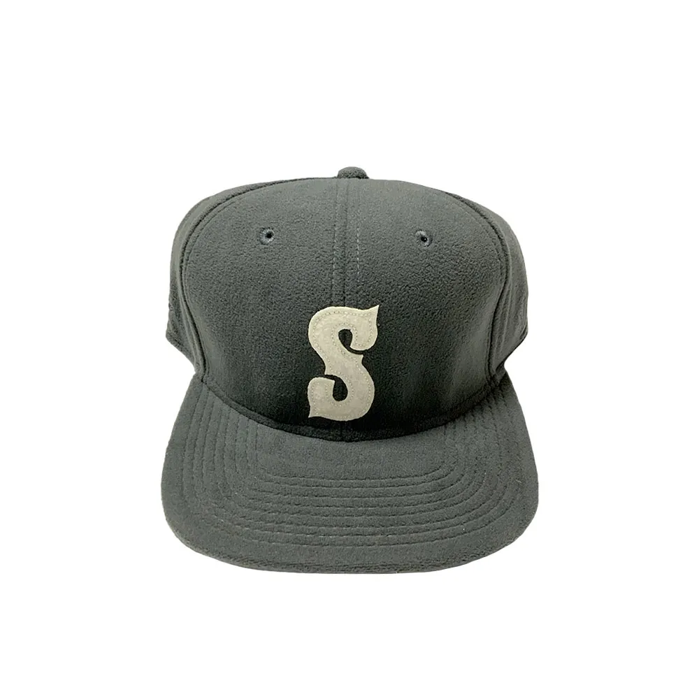 Stussy Pirate Fleece Snapback Ballcap Grey 031821