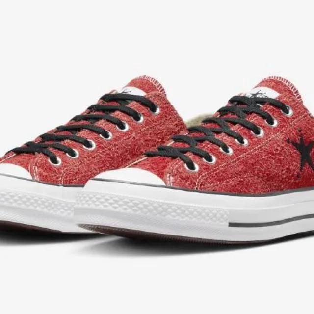 Stussy x Converse Chuck 70 Ox Poppy Red