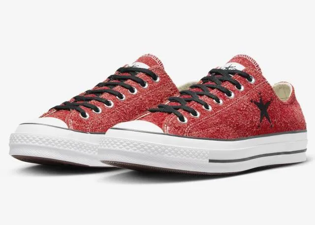 Stussy x Converse Chuck 70 Ox Poppy Red