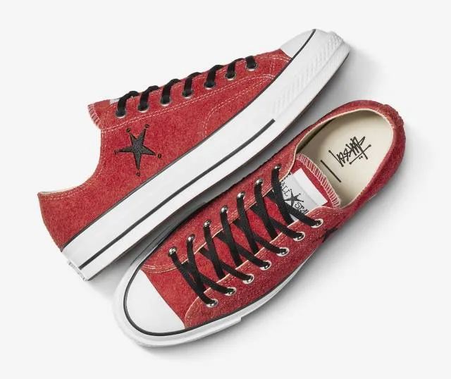 Stussy x Converse Chuck 70 Ox Poppy Red