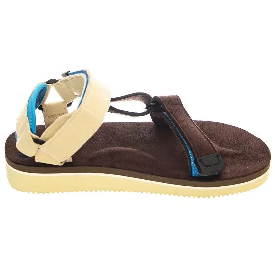 SUICOKE Womens Depa-Ecs Brown / Cream Sandals