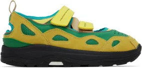 Suicoke Yellow & Green AKK-ab Sneakers