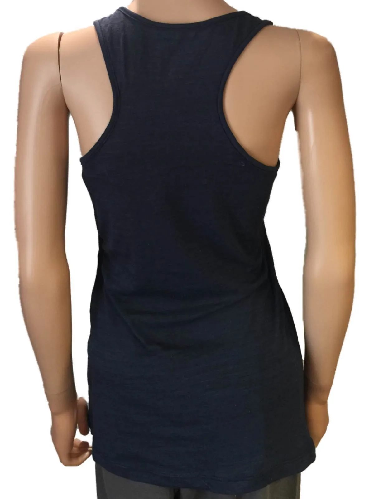 Tampa Bay Rays SAAG Women Navy Sleeveless Racerback Tri-Blend Tank Top