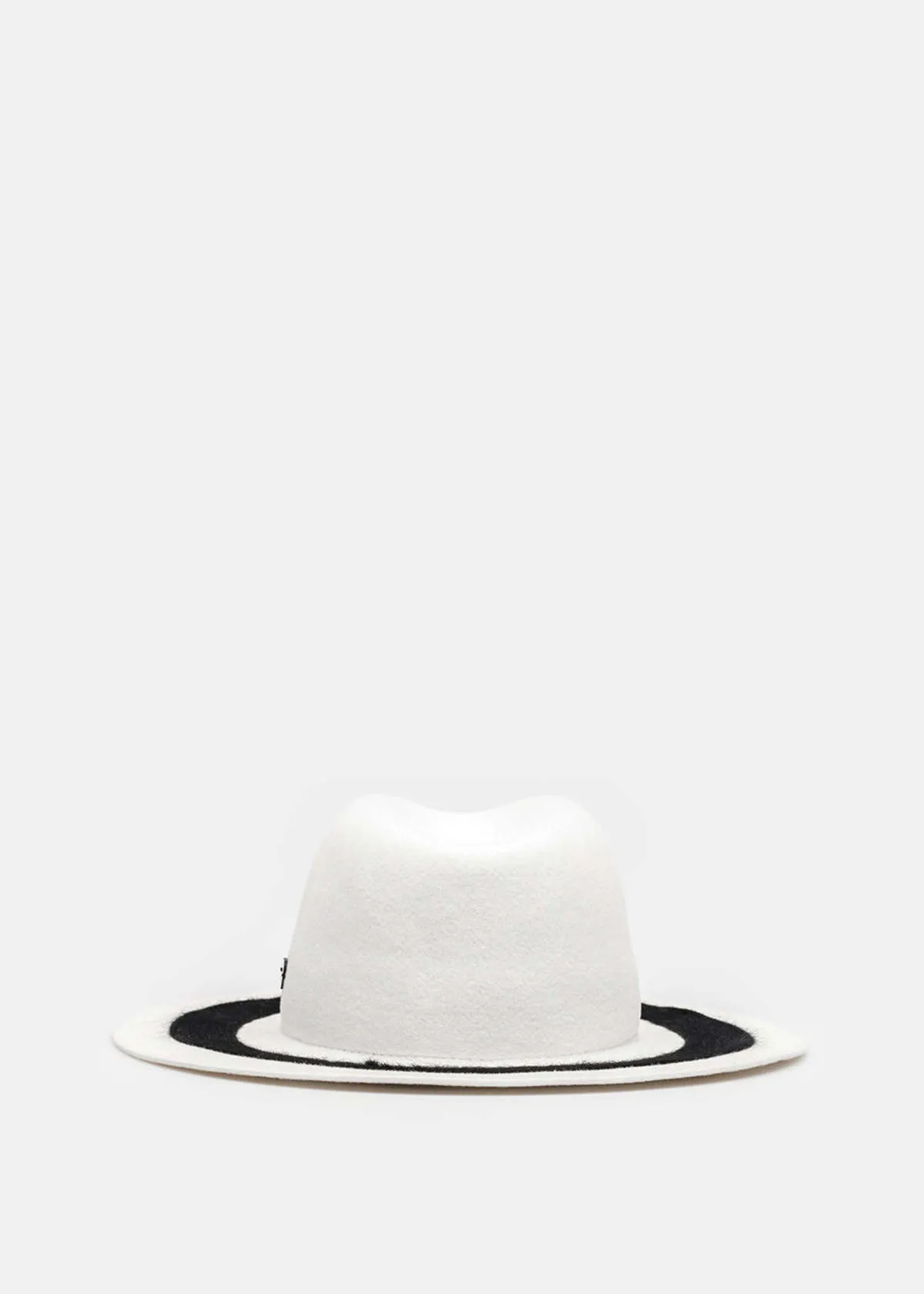 Telluride Wool Felt Banded Hat - White