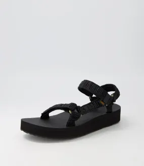 TEVA W Midform Univ S Black Sandals